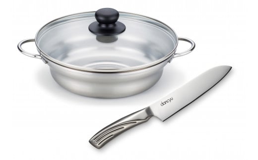 DA-43 ダンチュウ もつ鍋 & 三徳包丁セット FC030206