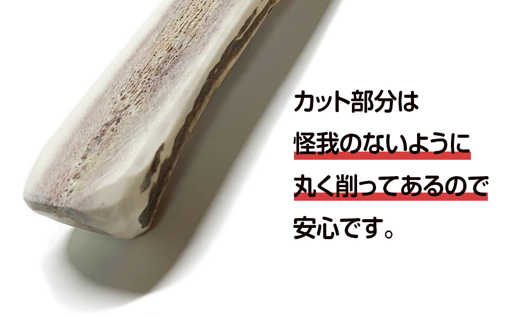 鹿の角 エゾシカ 犬のおもちゃ 『鹿角さん』 超大型犬用　半割り　１本 CB039_イメージ3