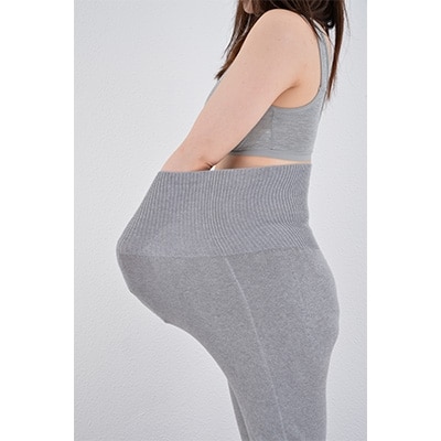 日本製 オーガニックコットン　ルームパンツ10分丈 グレー(615-7160)