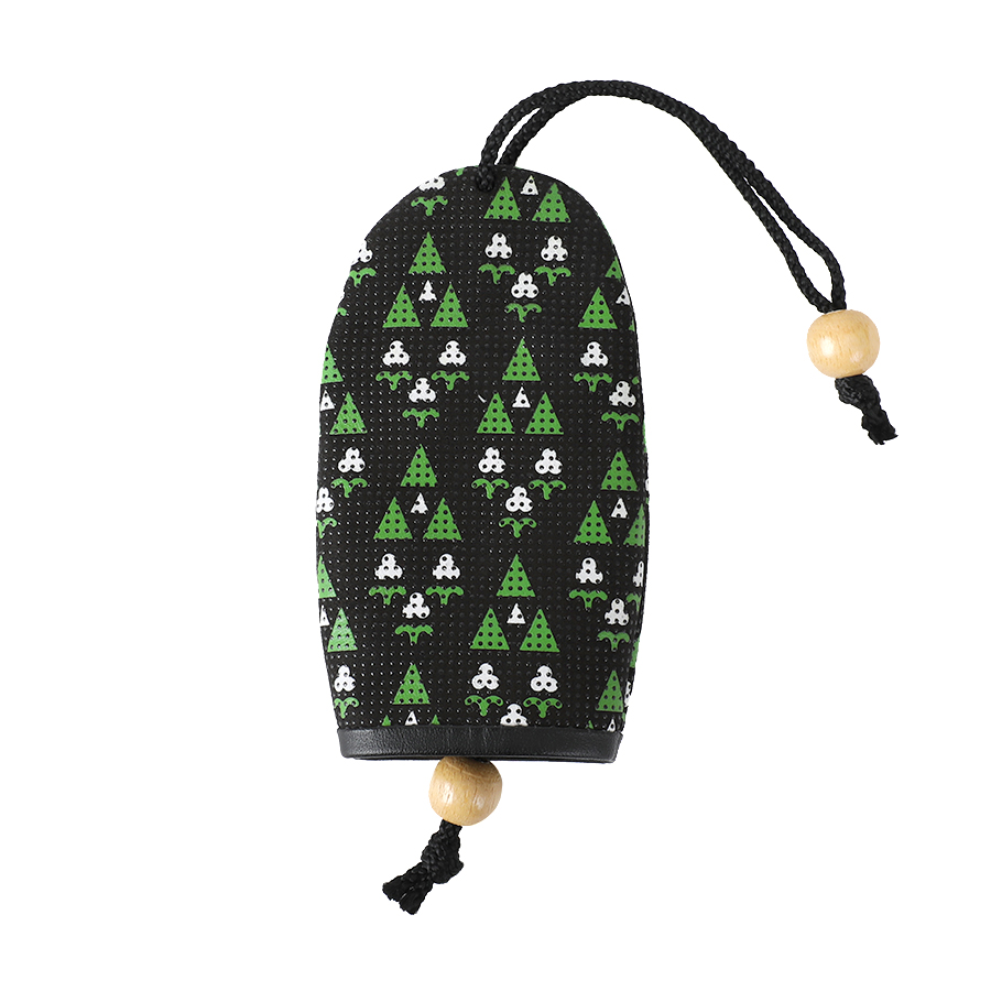 ＜印傳屋 上原勇七＞甲州印傳　印傳屋上原勇七　ベル型キーケース　更紗　子ども思いの森柄