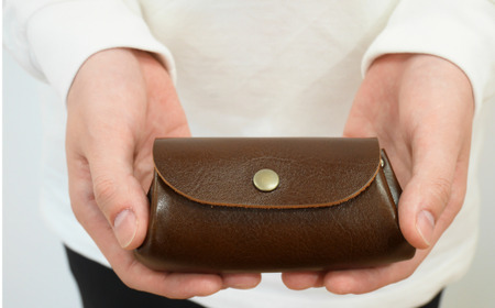 マルチケース 【ブルー】 UNISOLE ｜ 革小物 革 学生ブランド 手づくり おしゃれ 革製品 プレゼント 贈り物 草加レザー 獨協大学 大学生 草加市 埼玉県