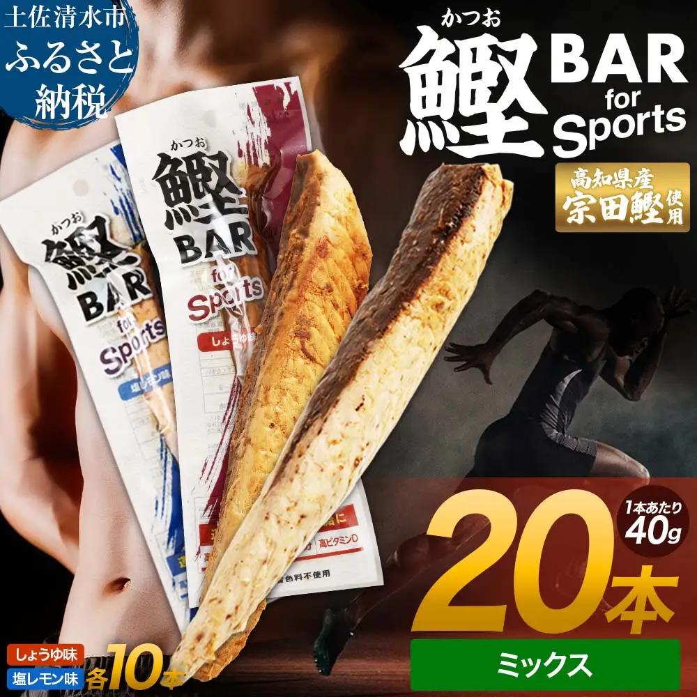 プロテインバー（しょうゆ味・塩レモン味 各10本）プロテイン カツオ【鰹BAR for Sports】【R01481】
