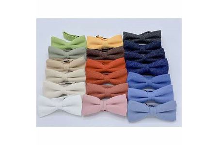 クラバットユキジ製　デニム蝶ネクタイ(ライトライムグリーン)_装飾品・工芸品 ネクタイ・ベルト 服飾小物 _【1095848】