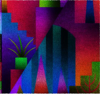 ふるさと納税 綾部市 彩と光 [しかくいえ]11【絵画】 額装サイズ266mmx266mm |  | 02