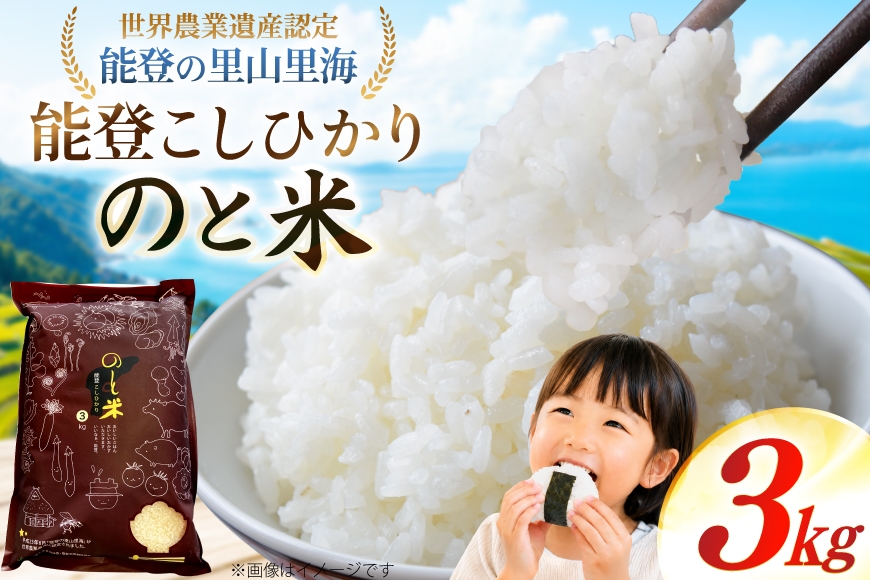 
                  米 令和7年 のと米 能登こしひかり 3kg [能登わかば農業協同組合 石川県 中能登町 nk17bth130000] こしひかり コシヒカリ 3キロ お米 ブランド米 国産 国産米 能登米 ごはん ご飯 白飯 飯  白米 こめ コメ おこめ okome kome 令和7年産 ふるさと納税
                