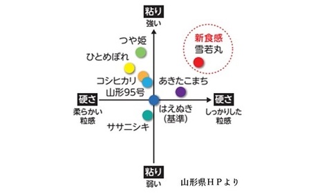 令和７年産 無洗米キューブつや姫・雪若丸詰合せ２合×２０個　0059-2515