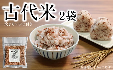 古代米 2袋 500g 雑穀米 赤米 玄米 DG004