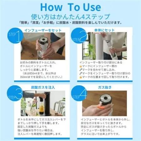 【ふるさと納税限定】ドリンクメイト Series650 スターターセット/ホワイト/炭酸水メーカー【配送不可地域：沖縄県】【1545304】