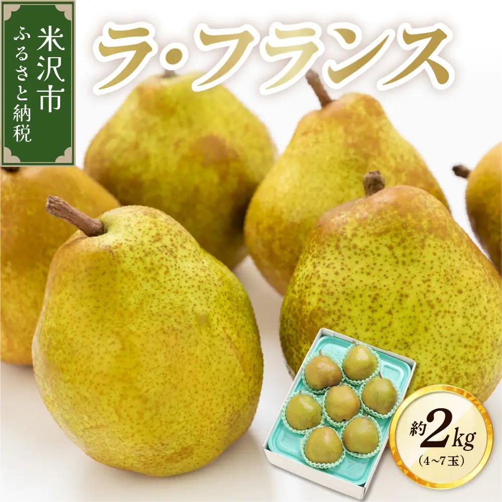 【先行予約】 令和8年産 ラ・フランス 約2kg 山形 西洋梨