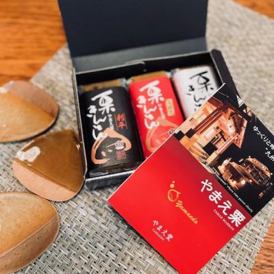 ふるさと納税 人吉市 【やまえ堂特製】【日本有数の栗の里】栗きんとん食べ比べ3種セット やまえ栗100%使用(人吉市) |  | 01