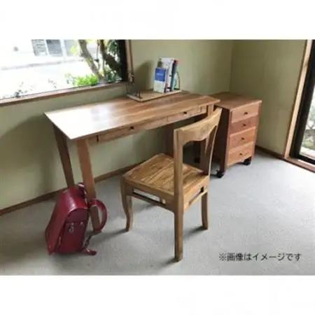 つばきやの学習机W110×D60×H73cm　ライトチーク【1688330】