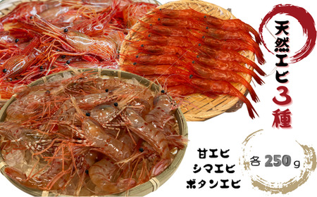 8-010-011　天然エビ3種セット 各250g