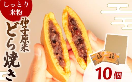 どら焼き 個包装 米粉 10個 和菓子 お菓子 どらやき おやつ スイーツ デザート 人気 便利 小分け 母の日 父の日 お中元 お歳暮 贈り物 贈答 ギフト プレゼント しっとり 生地 粒あん 神子原米 8000円 8千円