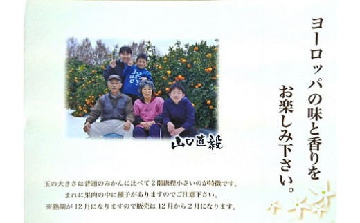 013-0019〔山口柑橘園〕クレメンティンジュース2本セット 【2026年9月下旬までに発送予定】