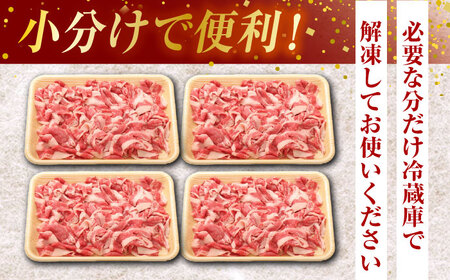 【3回定期便】熊本県産 黒毛和牛 切り落とし 計約1kg (約250g×4P)【有限会社九州食肉産業】九州 熊本県産 切り落とし 小分け 牛肉 和牛 国産 A4 A5ランク 小分け [ZDQ032]