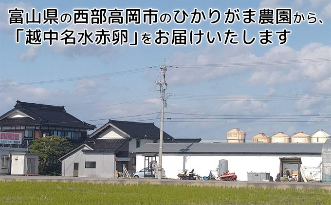 【越中名水赤卵】80個　ひかりがま農園 たまご 富山県高岡市