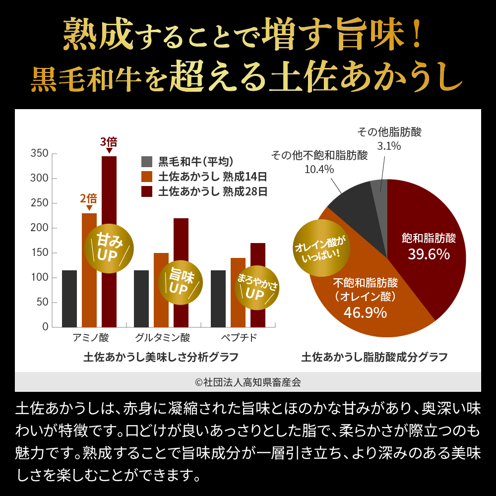 土佐あか牛協会が認定する「土佐熟成あかうし」特選ロースブロック500g（冷凍）_イメージ5