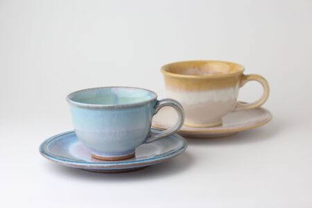 萩焼　stella　珈琲碗皿ペアセット16911｜HGH00051