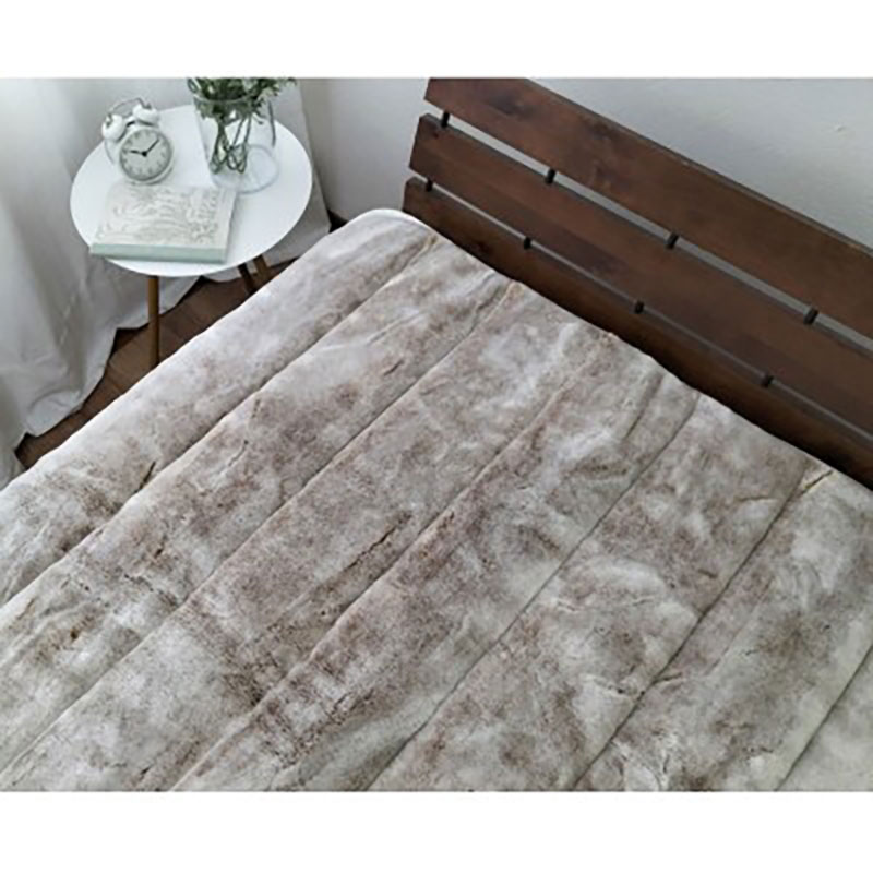 敷きパッド シングル 100×205 ベージュ 備長炭混わた入り フェイクファー 敷パッド ベッド パッド ベッドパッド ベッドパッ シーツ 日本製 寝具 大阪 大阪府 岸和田市