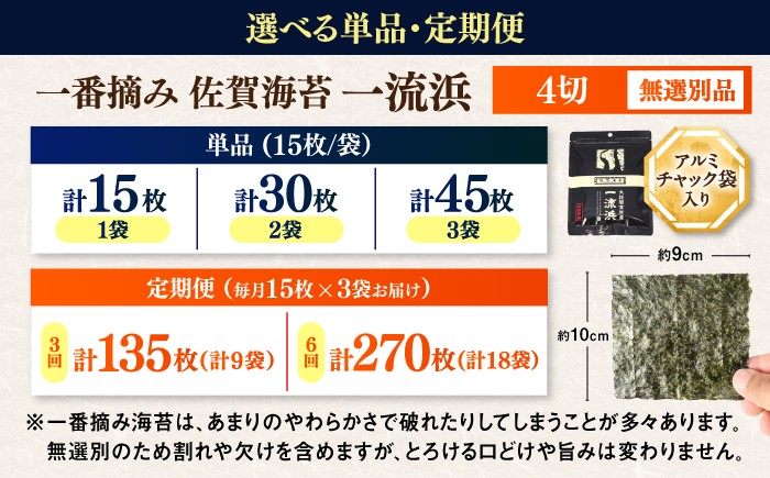 大詫間支所産の海苔の中でも栄養を一番吸収し、濃厚な旨味の一番摘み海苔使用