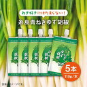 【ふるさと納税】糸島青ねぎゆず胡椒110g×5本セット≪糸島市≫【山口食品工業株式会社】ネギ/青ネギ/ゆず/柚子胡椒 [ABI001] 9000円 9千円 常温