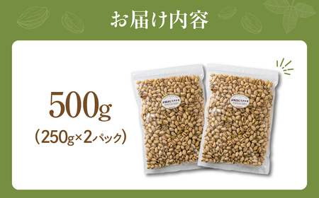 【3回定期便】素焼き ピスタチオ 500g （250g × 2袋） 