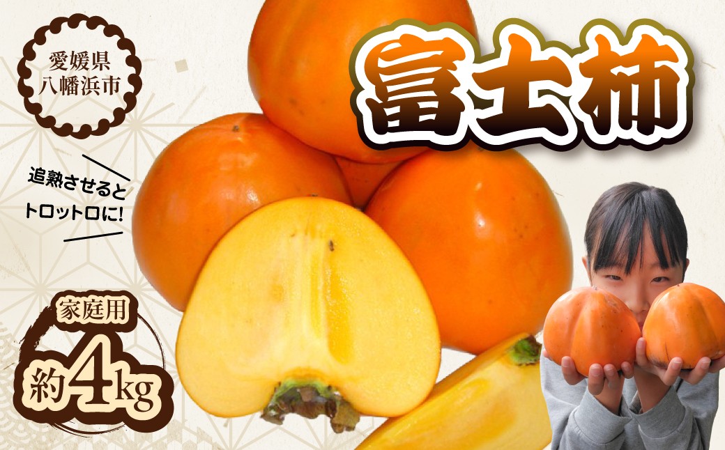 
                  富士柿＜家庭用＞約4kg＜D76-9＞【1532468】 YWTAB006
                