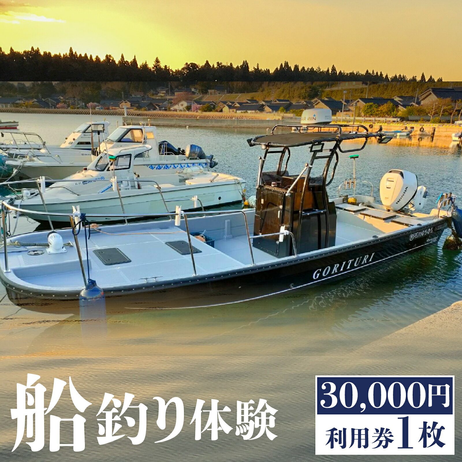 【ふるさと納税】船釣り体験チケット（30,000円分利用券）