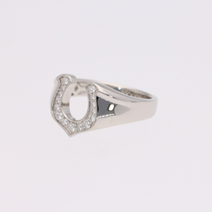 Pt900 ダイヤ馬蹄0.20ct リング 221738