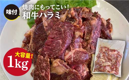 【大容量！食べやすい味付け】ホルモン専門店の和牛ハラミ1kg(500g×2)/BBQ/焼肉【三田川ホルモン専門店】吉野ヶ里町 [FAC004]