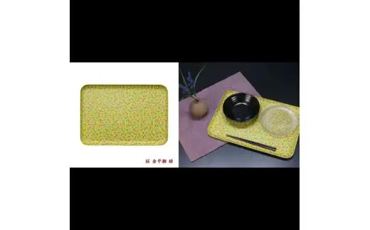 タツクラフト 友禅和紙トレー L 39cm 2枚セット 桜 金平糖 緑 【Tk325】【ttcf922-yul-9】
