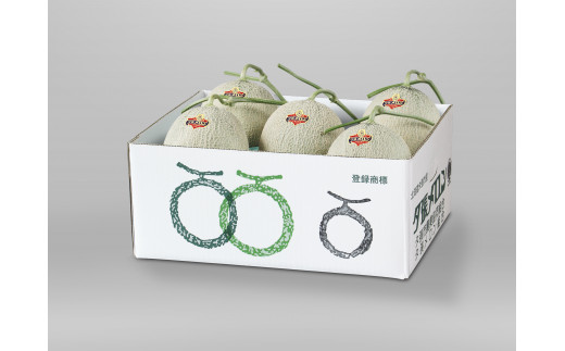 【先行予約受付中】夕張メロン 大箱8kg（糖度11％以上　等級：優　4～6玉入り） N29