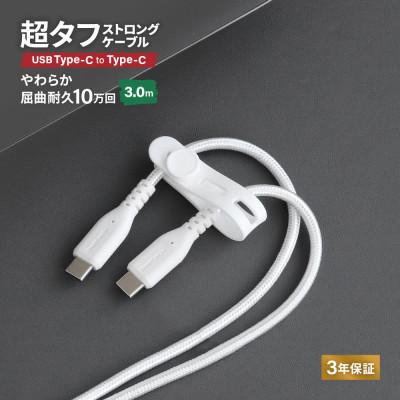 ふるさと納税 海老名市 (オウルテック) PD60W充電/データ転送対応 Type-C to Type-Cケーブル 3m