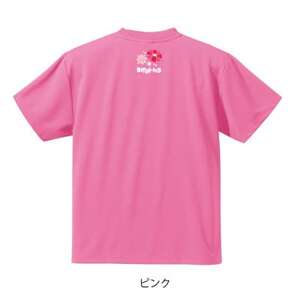 JTTA公認　卓球ユニフォーム【男女兼用(ドライ):Lサイズ】ネバーバックダウンA　ピンク【1658590】