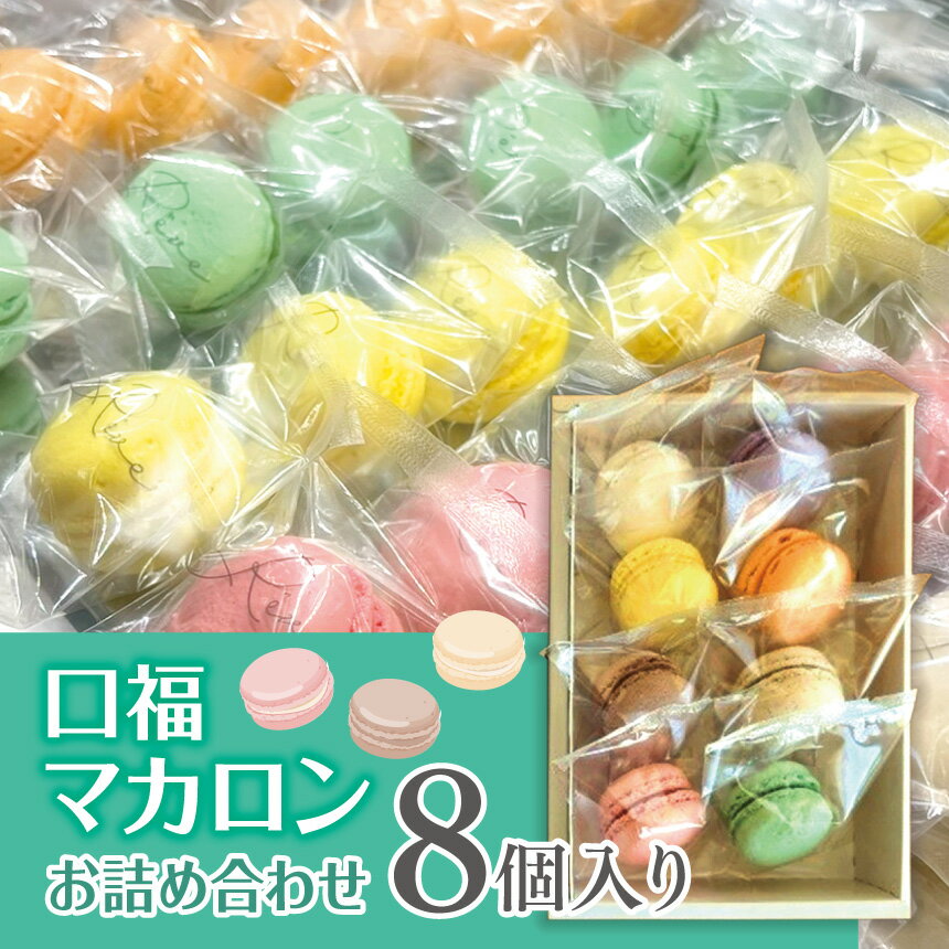【ふるさと納税】口福マカロンお詰め合わせ（8個入り）（パティスリー・レーヴ）　| スイーツ デザート 焼菓子 マカロン 詰合せ 長野県 木島平村 信州