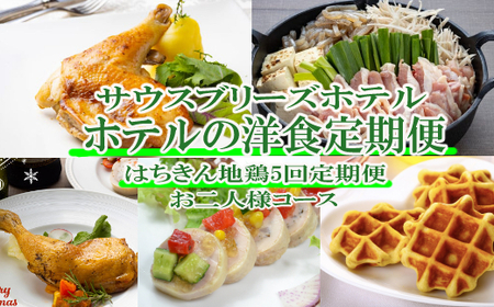 【ホテルメイドの洋食惣菜】土佐はちきん地鶏定期便！！年5回お届け【お二人様向け】＿sb054