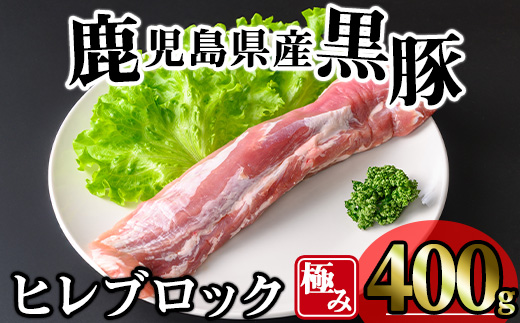 ＜内容量が選べる！＞かごしま味わい黒豚 極みヒレ肉 (400g)【KNOT】 A616