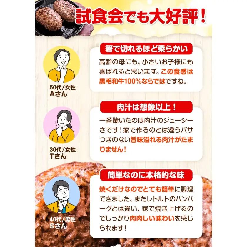 ハンバーグ 大容量 5個 黒毛和牛 100% 生ハンバーグ