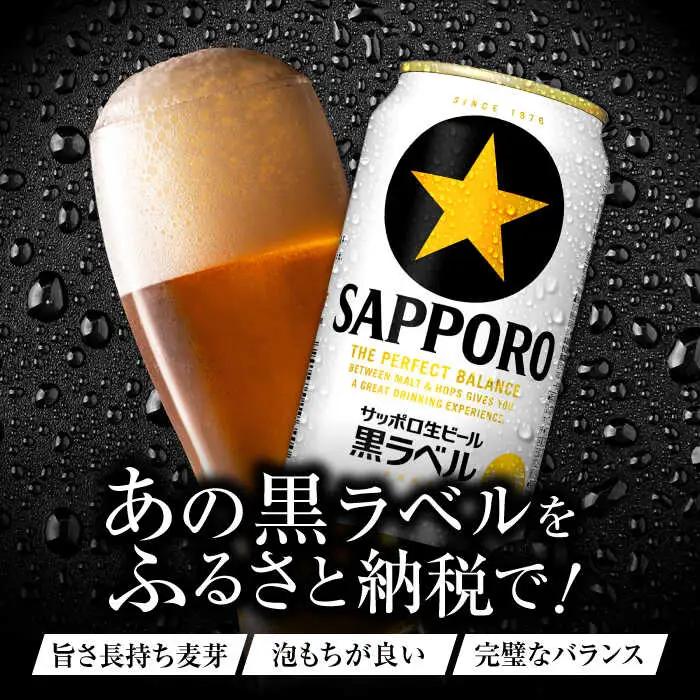 【全3回定期便】サッポロ生ビール 黒ラベル 500ml×24缶  合計72缶 /ビール お酒  黒ラベル 大分 日田 サッポロビール/ [ARDC077]