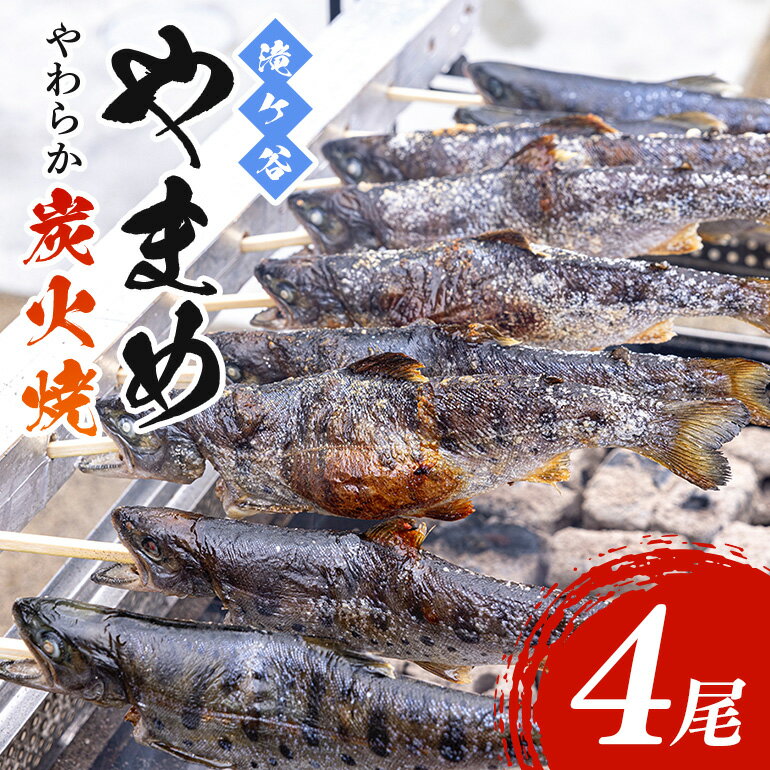 【ふるさと納税】安芸高田 滝ヶ谷 やまめ やわらか炭火焼き （4尾入り） 骨まで 柔らかい 魚 川魚 おかず つまみ