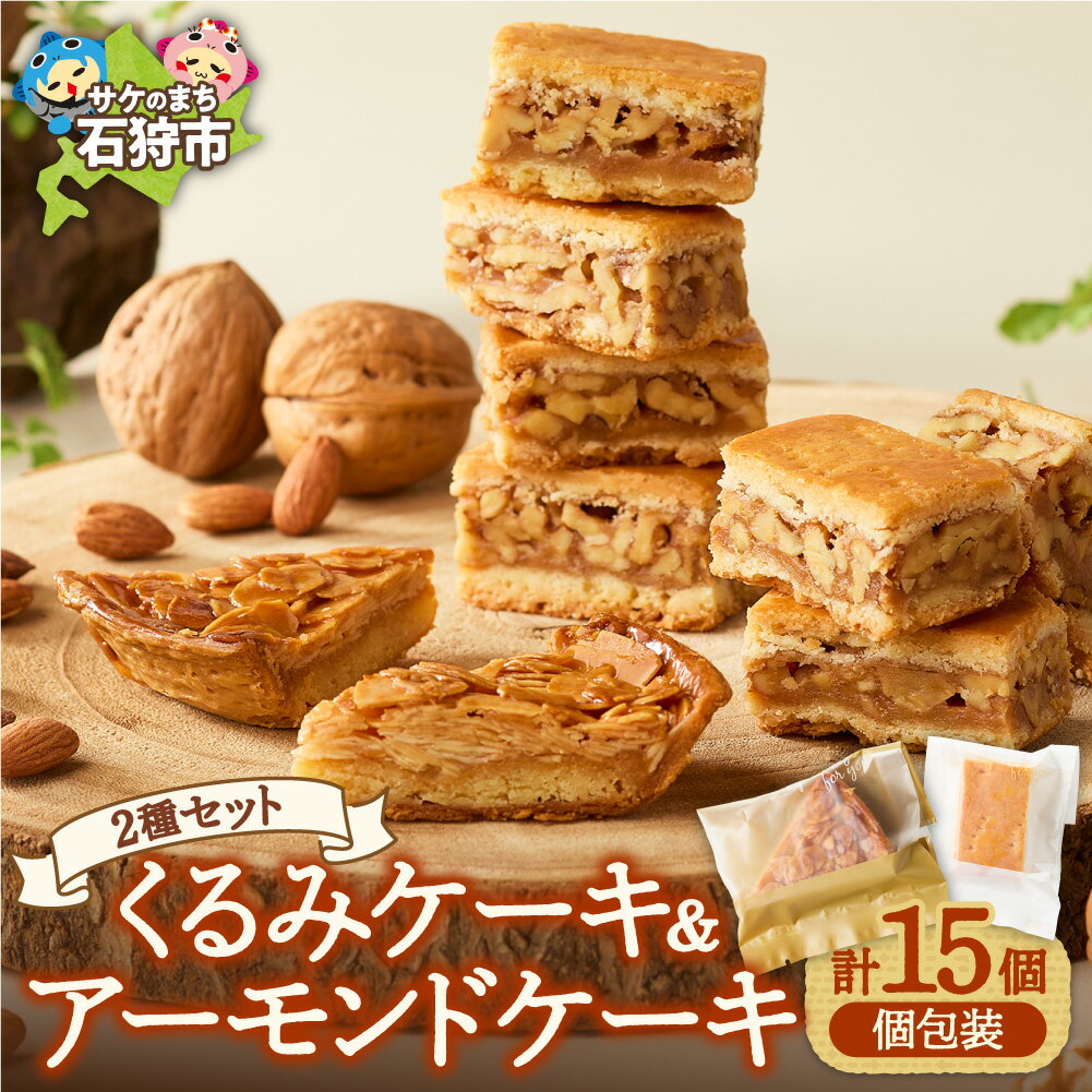 【ふるさと納税】《レビューキャンペーン》 くるみとアーモンドケーキセット 中村屋 くるみ クルミ アーモンドケーキ アーモンド ケーキ フロランタン クッキー 道産素材 国産 北海道産 セット 詰合せ 詰め合わせ バラエティ 2種類 洋菓子 焼菓子 お菓子 北海道 石狩市