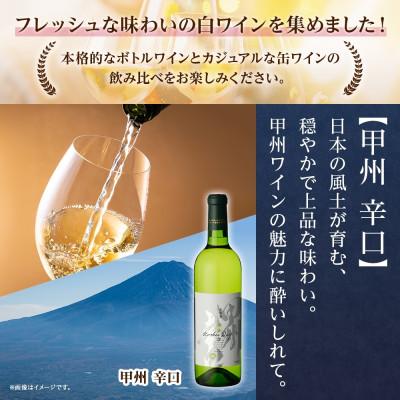 ふるさと納税 笛吹市 白ワイン 3種 9本 飲み比べ ボトル1本・缶2種8本 モンデ酒造 山梨県 笛吹市 |  | 01