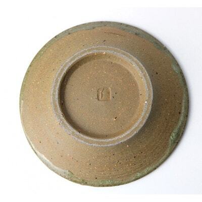 伝統のやちむん　灰釉 5寸丸皿 ペア　【仁陶器工房】【1724486】