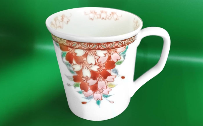 【山口政勝工房】さくら絵 マグカップ [UBW002] 焼き物 やきもの 器 コップ カップ