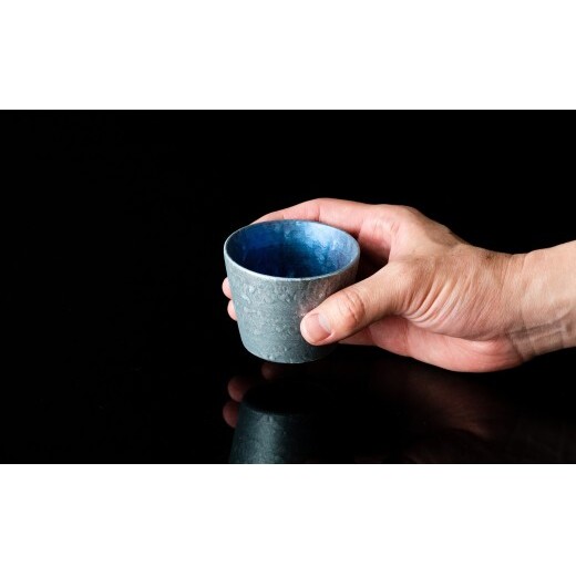 ＜NYが認めた逸品＞  有田焼 麟 Lin シルバー冷酒器 6点 フルセット 【金照堂】 酒器 ぐい呑み 片口 徳利 bj073_イメージ4