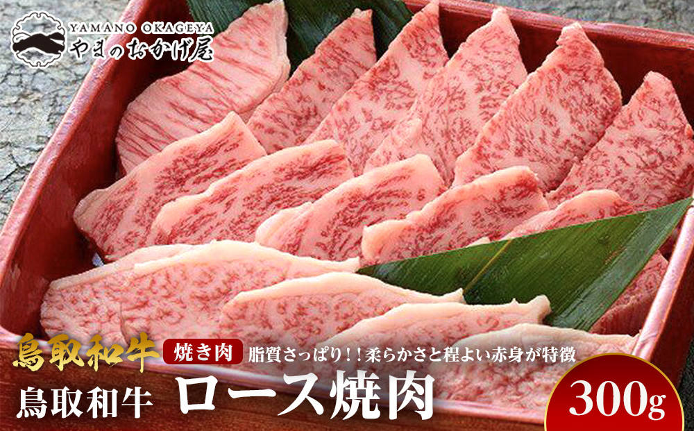 704.鳥取和牛ロース焼肉(300g) 313726_AJ089-P