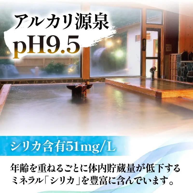 飲む温泉　観音温泉　2L(6本入)　2ケース　定期便　（1年間で6回）