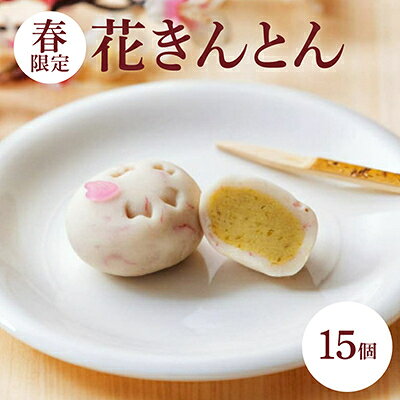 【ふるさと納税】【春】花きんとん15個入【配送不可地域：離島】【1606723】