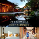 【ふるさと納税】【星野リゾート】ふるさと納税宿泊ギフト券30,000円分 | 温泉 観光 旅行 クーポン チケット 予約