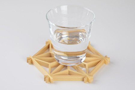 組子細工 コースターキット 麻の葉柄 伊藤建具製作所 秋田県 由利本荘市